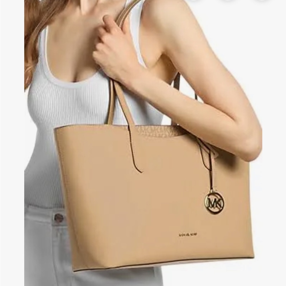 NWT Michael Kors Arden Tan Large Tote. - Picture 2 of 8